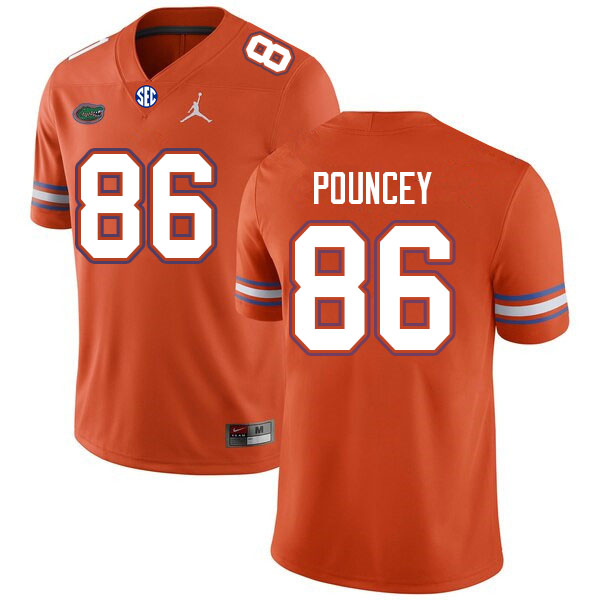 Men #86 Jordan Pouncey Florida Gators College Football Jerseys Sale-Orange